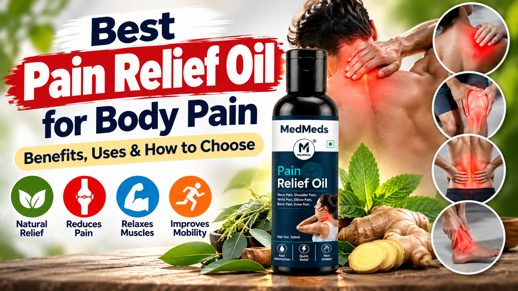 Best Pain Relief Oil for Body Pain – Benefits, Uses & How to Choose