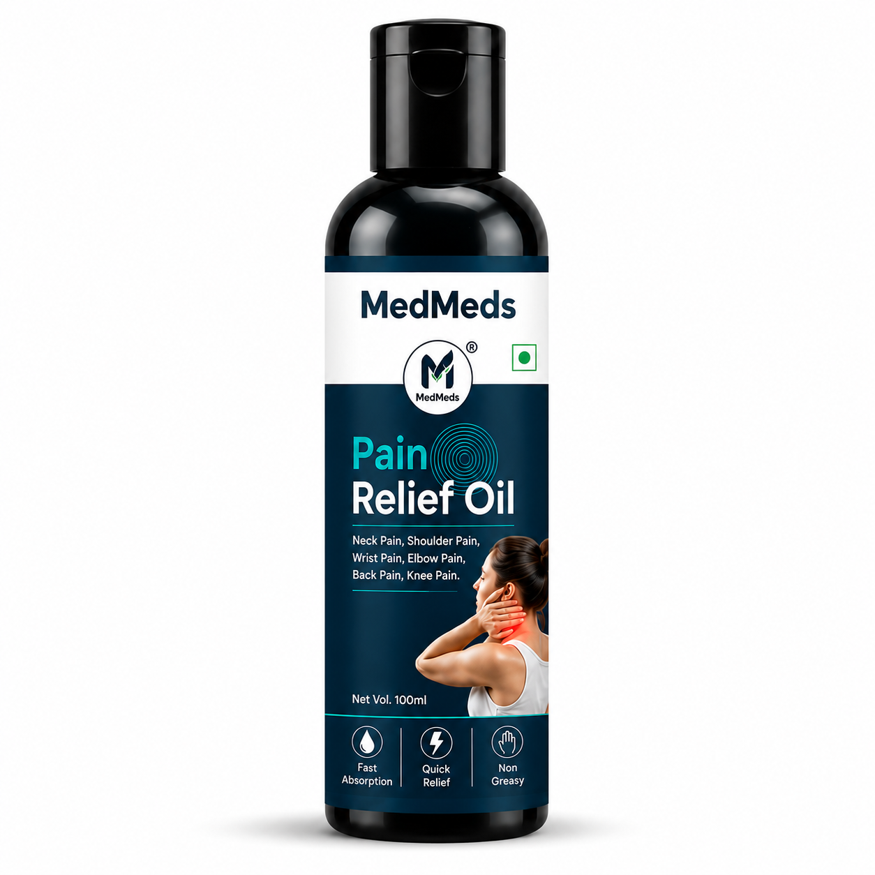 MedMeds Pain Relief Oil for Neck, Back & Knee Pain