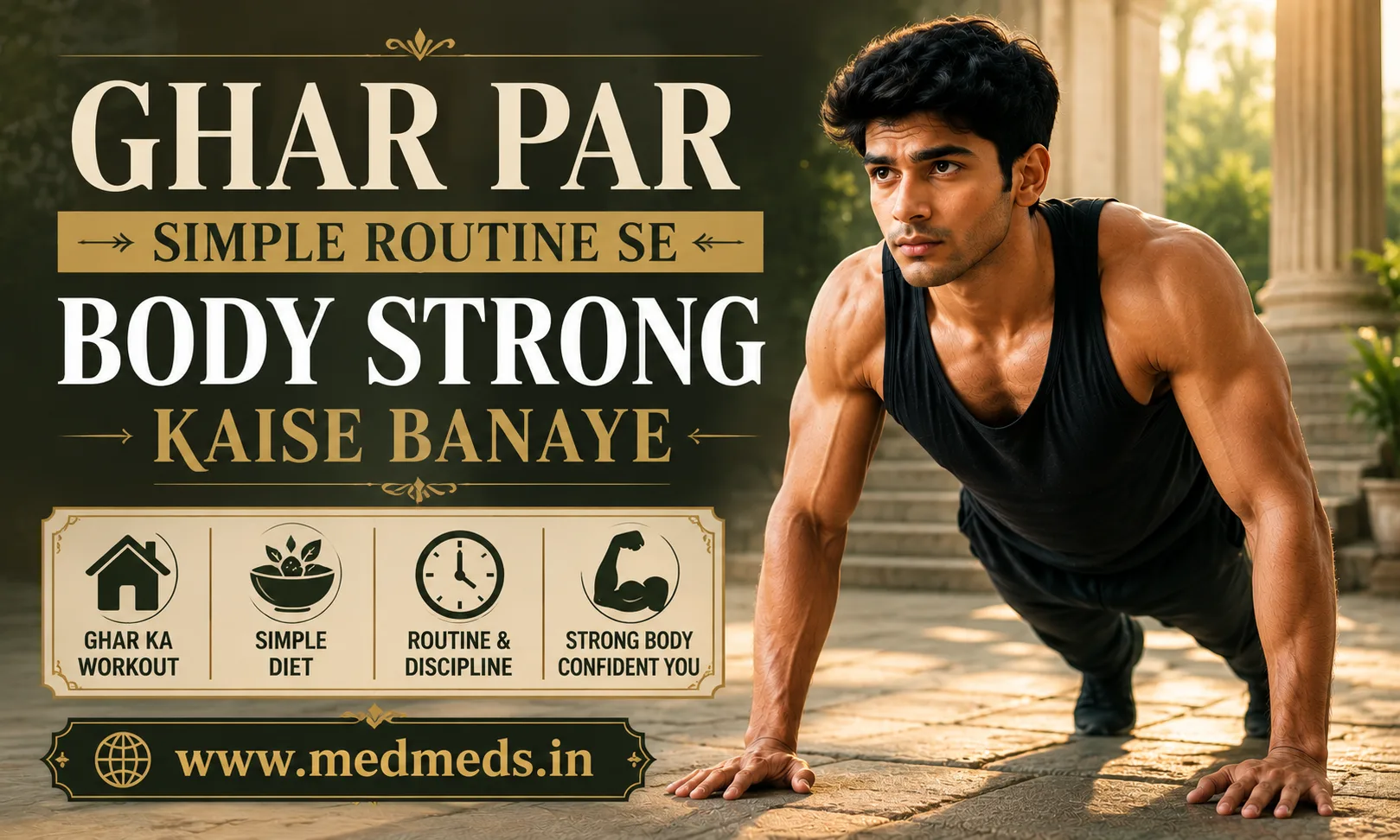 Ghar Par Simple Routine Se Body Kaise Strong Kare