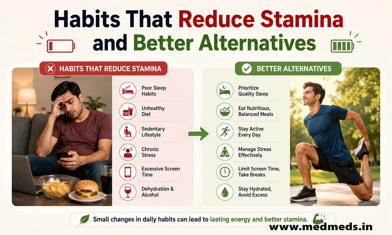 Habits That Reduce Stamina