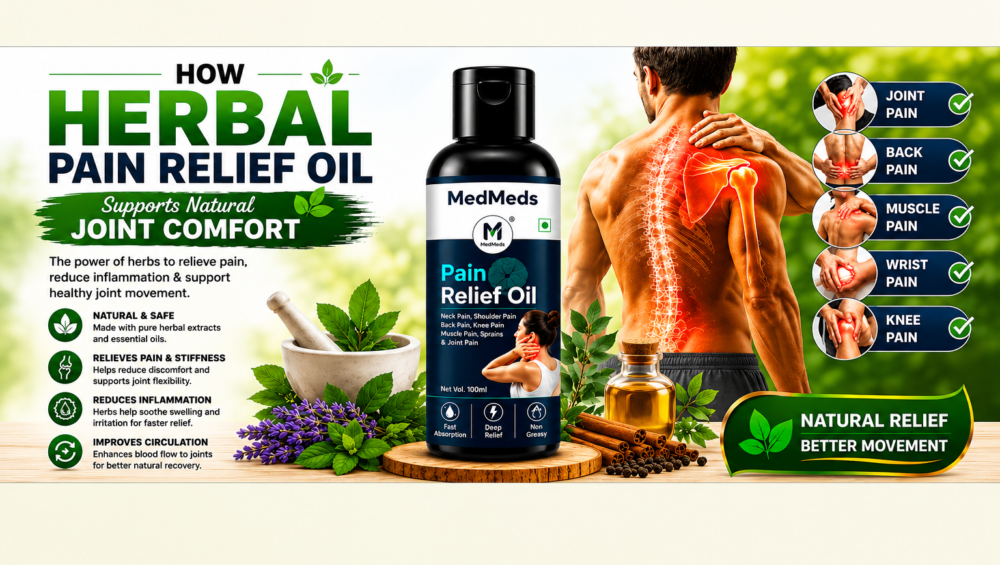 How Herbal Pain Relief Oil Supports Natural Joint Comfort