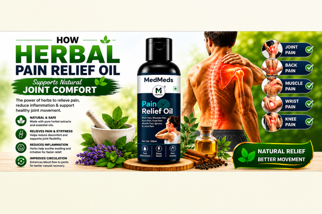 How Herbal Pain Relief Oil Supports Natural Joint Comfort