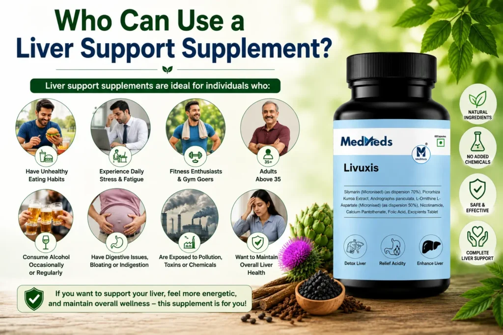 who can use liver support supplement 
